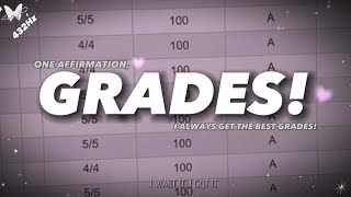 432Hz  GRADES  “I Always Get The Best Grades” One Affirmation [upl. by Jennica121]