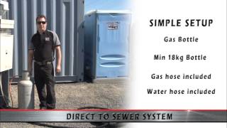 Bylsma Hire  Portable Gas Shower Unit [upl. by Asikal]