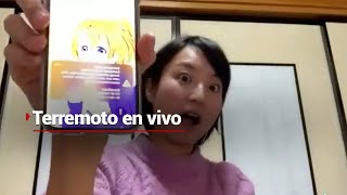 Sorprendida por el SISMO en plena transmisión EN VIVO  ¡Vaya terremoto en Japón [upl. by Odlamur528]