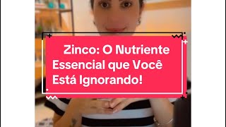 Zinco o nutriente essencial que você está ignorando melhores suplementos linkdabio nutrivolti [upl. by Ahrendt970]