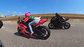 Nitrous GSXR 600 vs Yamaha R6 vs Yamaha R6  Fastest 600cc bikes in the City [upl. by Kiran]