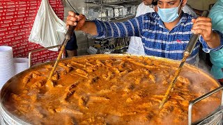 Huge 200Kg Gravy Chaap Making😱😱 दिल्ली की सबसे मशहूर सोया चाप👌🏻👌🏻 Indian Street Food  Delhi Rohini [upl. by Yelsa613]