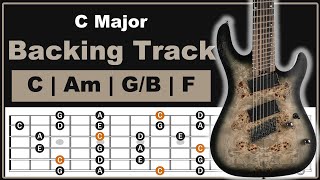 C Major Backing Track  Pentatonic Lesson  70 Bpm [upl. by Anen322]