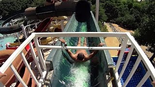 Green Toboga Water Slide at diRoma Acqua Park [upl. by Linzy810]