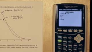 Comparing the Normal and T Distribution [upl. by Kcirdot446]