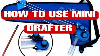 LEARN TO DRAW WITH THE HELP OF MINI DRAFTER  DIPLOMA STUDENTS  subscribe  BY B P MAURYA [upl. by Wilkie]