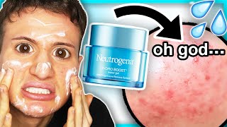 I tried Neutrogena HYDRO BOOST WATER GEL CREAM for ONE WEEK [upl. by Saxela]