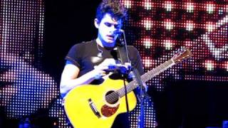 John Mayer reading tweets from the stage Louisville KY [upl. by Kristian562]