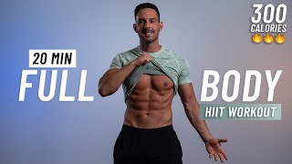 20 Min Intense HIIT Workout Full Body No Equipment At Home [upl. by Byrom]