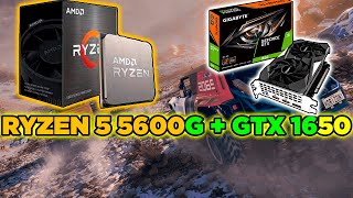 RYZEN 5 5600G  GTX 1650 4GB [upl. by Ahsiekit]