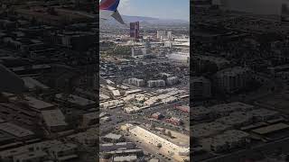 Can you believe this mind blowing view Las Vegas Strip from airplane Check this out shorts fyp [upl. by Assirahs]