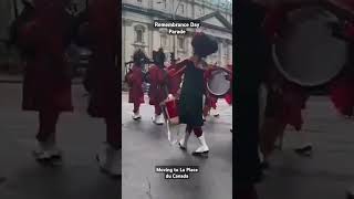 Montreal Remembrance Day Parade 2024 parade remembranceday montreal blackwatchcanada military [upl. by Siroled]