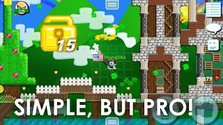 Building Main World Growtopia  PRO Design Main world with Less WL [upl. by Enelrats536]