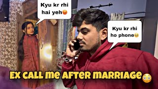 PRANK ON WIFE  EX CALL ME AFTER MARRIAGE 😳 Reaction Of My Wife😡  RaghviAvinash [upl. by Occir]