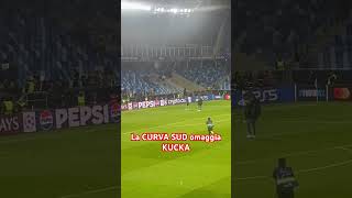 CURVA SUD CORI per KUCKA dopo S BRATISLAVAMILAN 🔴⚫️  Shorts [upl. by Imim]