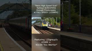 VP185 HSTS SCREAM THROUGH PRESTONPANS AT FULL SPEED shorts highspeedtrain fullspeed [upl. by Elladine]