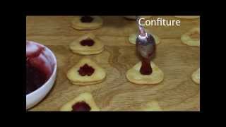 Recette sablé confiture  Le Buffet Gourmandcom [upl. by Ennaillij]