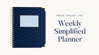 Peek Inside the 20242025 Weekly Simplified Planner  Simplified® by Emily Ley [upl. by Oynotna362]