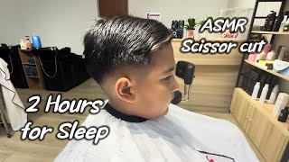 【Asmr Hair Cut】Asmr relaxing scissor  Hair cut  Soothing sound for sleep [upl. by Auqinom]