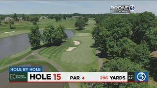 Travelers Championship A look at Hole 15 at TPC [upl. by Yak864]