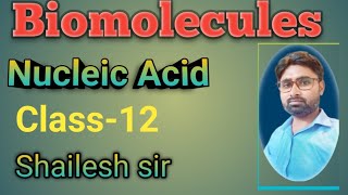 Nucleic acid Biomolecules in chemistry Class 12Shailesh sir [upl. by Michon]