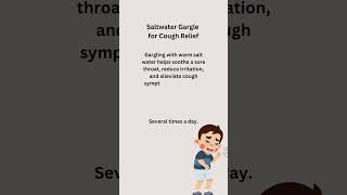 Saltwater Gargle for Cough Relief Easy and Effective Home Remedy [upl. by Eladnyl]