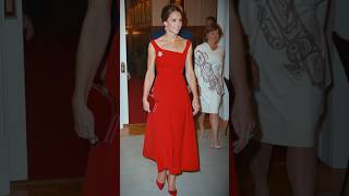 Catherine wore a striking red dress for Canadian Reception amp paid tribute to Canada w an accessory [upl. by Oiramrej]