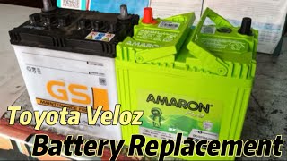 Battery Replacement for Toyota Veloz amaron toyota toyotaveloz2022 toyotaveloz2024 [upl. by Eremaj120]