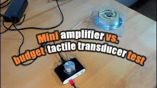 Nobsound Mini Power Amplifier bass shaker test [upl. by Einnil]