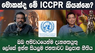 ICCPR ඔබ අනිවාරයෙන්ම දැනුවත් ව සිටියයුතු ලෝකෙ ඉන්නෙ සිලුදෙනාටම බලපාන නීතිය idealislandYT [upl. by Enelyw]