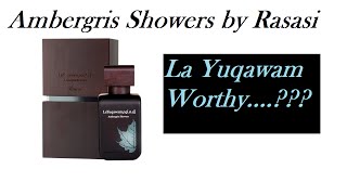 Rasasi Ambergris Showers EDP  Really unique [upl. by Landy]