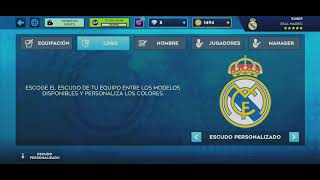 Cómo poner el escudo y el uniforme del real Madrid en dls 24 No olvides subscribirte [upl. by Swords]