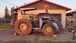 classic ford tractor barn find 7610 4x4 with 777f loader [upl. by Caplan]