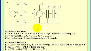 Tutorial di Elettrotecnica i partitori di tensione e di corrente  Lezione 3 [upl. by Leonor]