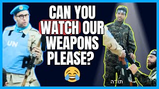 Hilarious Israeli Sketch Mocks UN USELESS Lebanon quotPeacekeepersquot ENGLISH [upl. by Asyen]