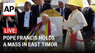 LIVE Pope Francis holds a Mass in East Timor [upl. by Wheaton]