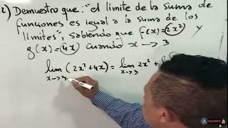 MATEMATICA  Propiedades de los límites de funciones  4to Nivel Clase 10 EMPPJA [upl. by Garneau]