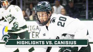 Canisius at Michigan State  Highlights  Big Ten Hockey  Oct 20 2023 [upl. by Icart977]