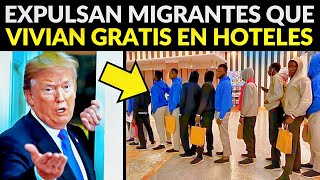 EEUU EXPULSA MIGRANTES QUE VIVÍAN GRATIS EN HOTELES [upl. by Ivar]