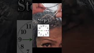 Easy step by step Interlocking Tutorial  4 pt Rotation  SisterlocksMicrolocs [upl. by Refitsirhc]