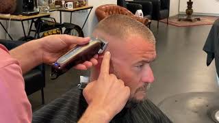 HIGH SKIN FADE BUZZ CUT FADE TUTORIAL FOR MEN haircut foryou [upl. by Ramu]