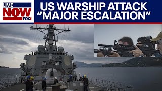 BREAKING US warship attacked in Red Sea amid IsraelHamas war  LiveNOW from FOX [upl. by Rednijar]