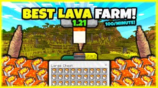 BEST LAVA FARM EVER 100MINUTE In Minecraft Bedrock 121 [upl. by Nirek]