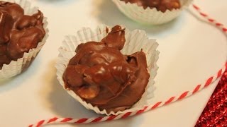 Chocolate Peanut Clusters microwave SUPER EASY [upl. by Antoine]