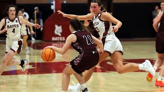 2023 Bates Womens Basketball vs UMaineFarmington Highlights [upl. by Idnal]