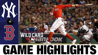 Yankees vs Red Sox AL Wild Card Game Highlights 10521  MLB Highlights [upl. by Aehtla551]