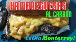 HAMBURGUESAS AL CARBON ESTILO MONTERREY [upl. by Longawa725]