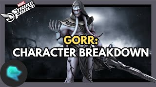 Gorr Quick Character Breakdown  Marvel Strike Force  MSF [upl. by Anaugahs298]