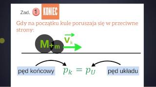 Fizyka Zasada zachowania pędu zad1 [upl. by Ennovi]