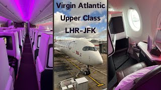 Virgin Atlantic  Upper Class  London Heathrow LHR to New York JFK  Trip Report [upl. by Derayne]